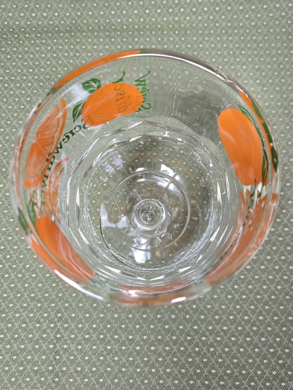 Vintage Screwdriver Cocktail Goblet With Orange Design - Picture 6 of 9